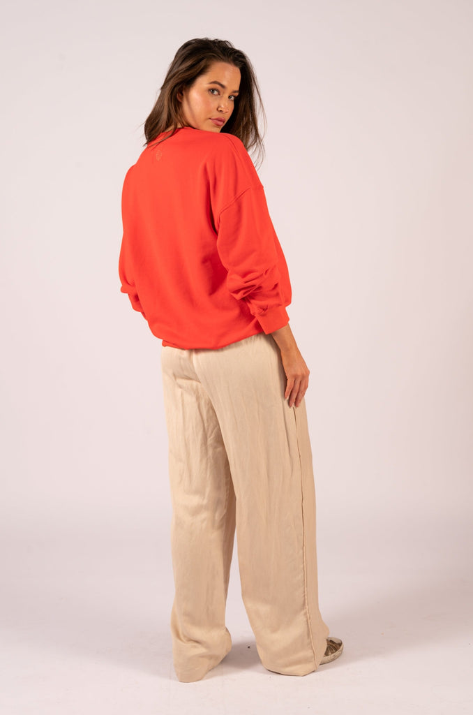 Tully Lounge Pant - Cream | Cream relaxed pants with drawstring waistband | We Are The Others