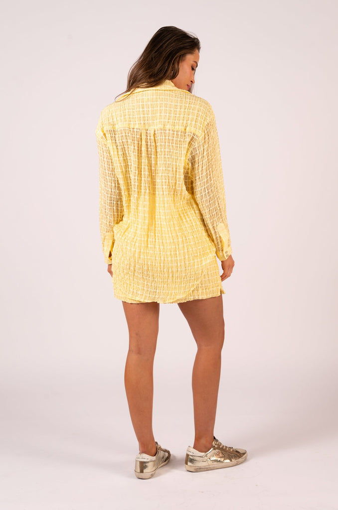 Demi Short - Lemon Texture | Yellow king sleeve short | We Are The Others