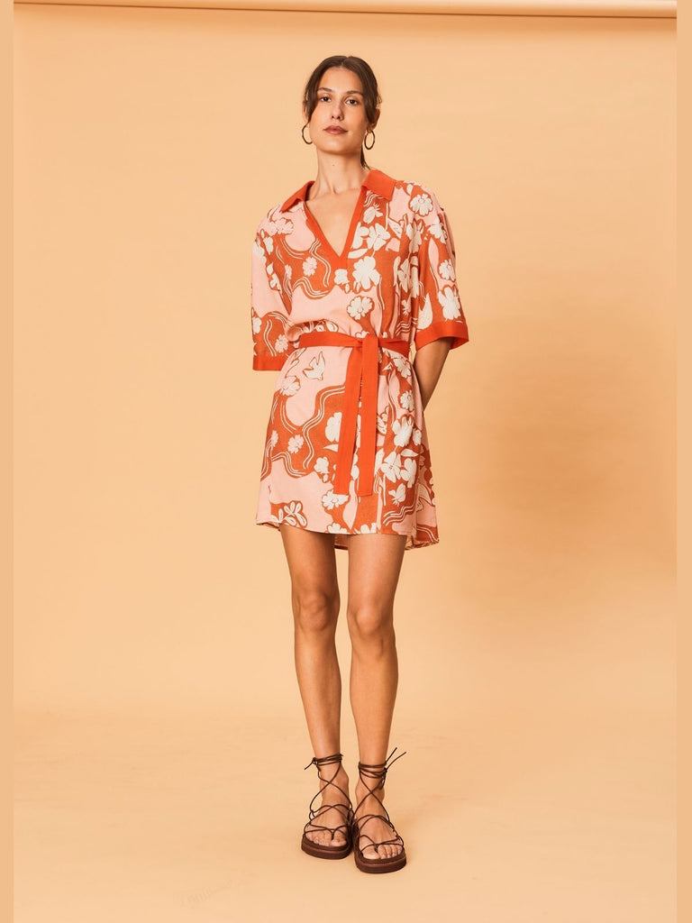 knee length dresses for ladies Eleanora Plunge Mini Dress main image 0