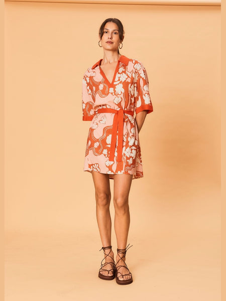 ruffled dress mini AKIRA Sea Breeze Ruffle Mini Dress