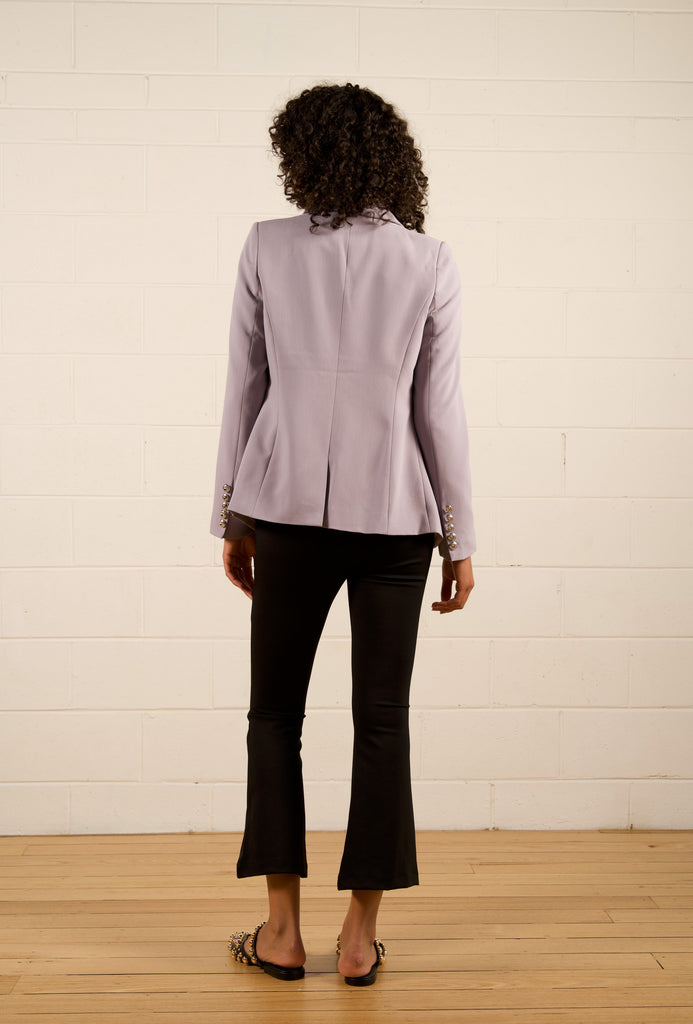 Carrie Tailored Blazer - Wisteria - Double breast fitted lilac blazer - We Are The Others