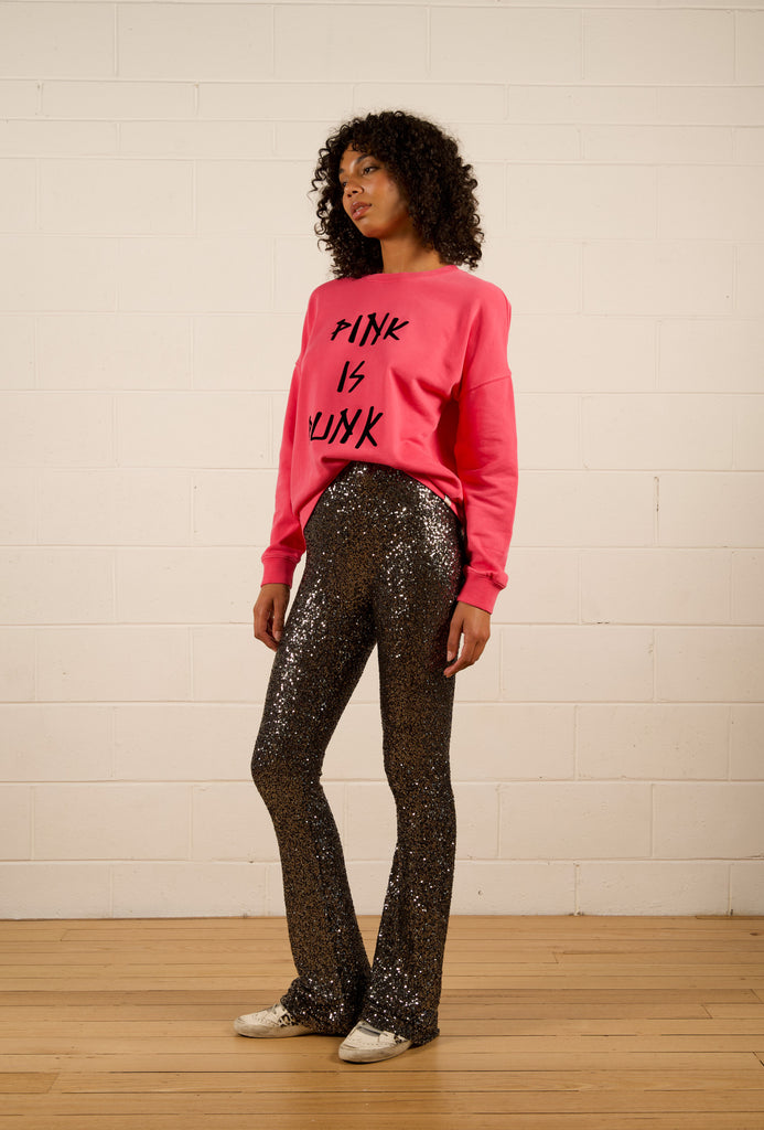 Amara Slouch Sweat - Hot Pink Punk - Bright pink relaxed sweat - We Are The Others
