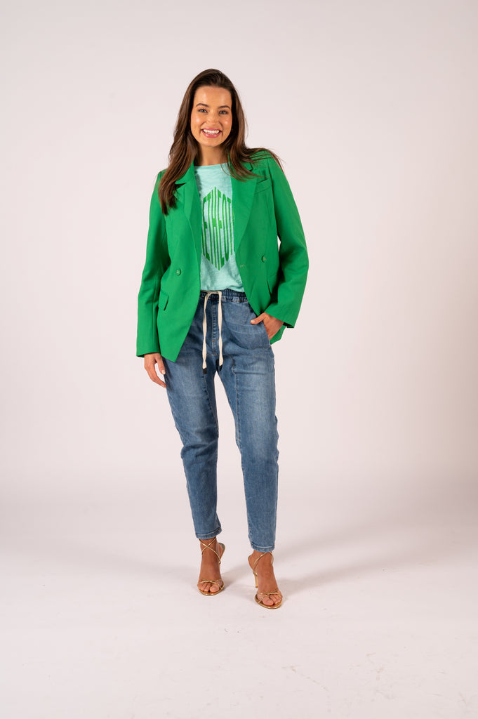 Carrie Blazer - Bright Green | Single breast green blazer | We Are The Others