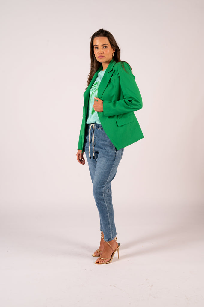 Carrie Blazer - Bright Green | Single breast green blazer | We Are The Others